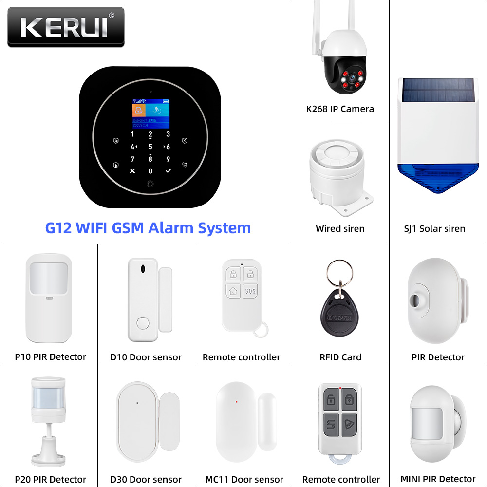 Kerui g12 2g wifi sistema de a - Home Automation System Diy avaliação e preço