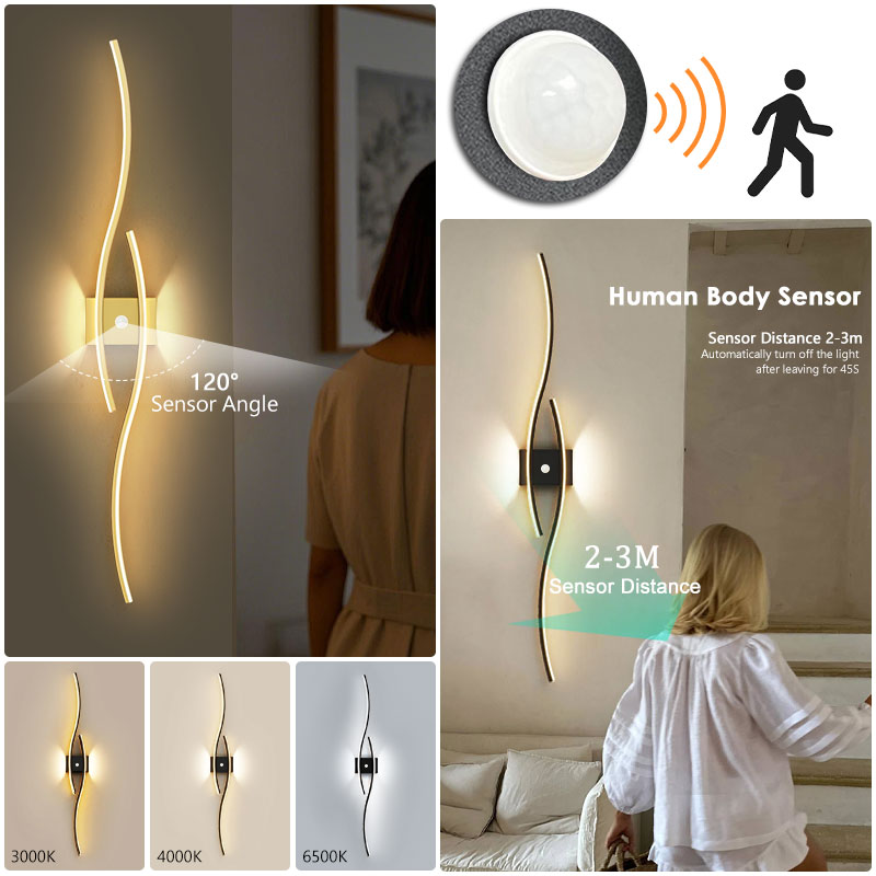 Luzes de Parede LED com Sensor - Motion Sensor Pir Wired avaliação e preço